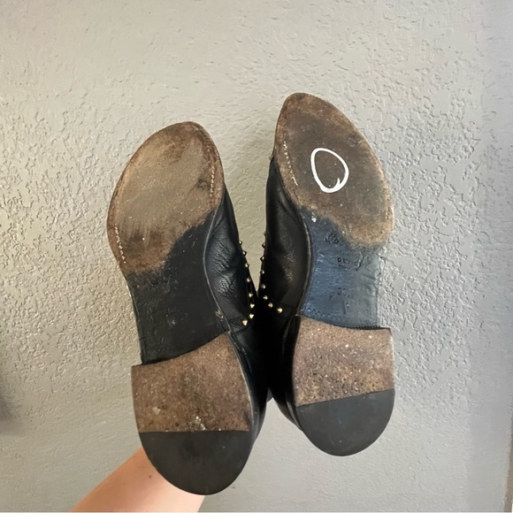 Gucci Golden Studded Black Chelsea Booties SZ 38.5 - Picture 7 of 10